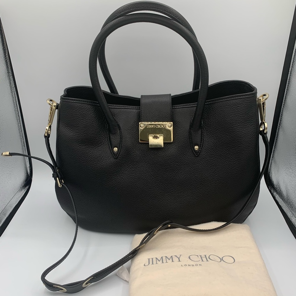 JIMMY CHOO Rania grainy leather tote bag